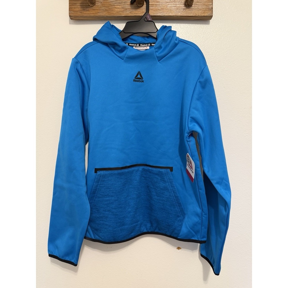 Reebok Boy's Athletic Cool Down Fleece Hoodie, Size XXL 18 Casual Sweater Preppy - Picture 2 of 5